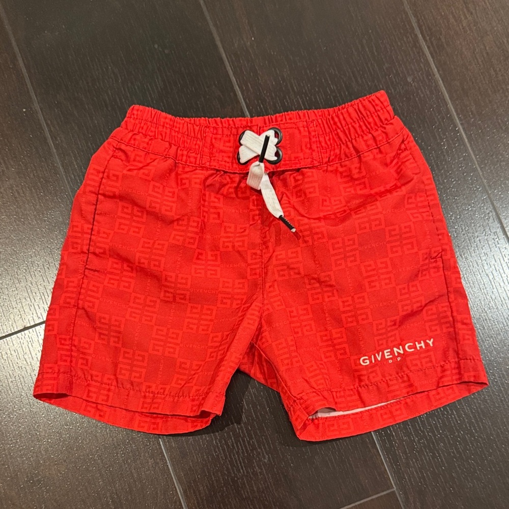 Givenchy Boys Red Swim Shorts